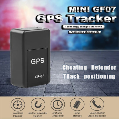 GF07 Tracker Strong Magnetic Car Vehicle Tracking Anti-Lost Anti-Theft Device Mini Portable Precise Positioning GPS Locator