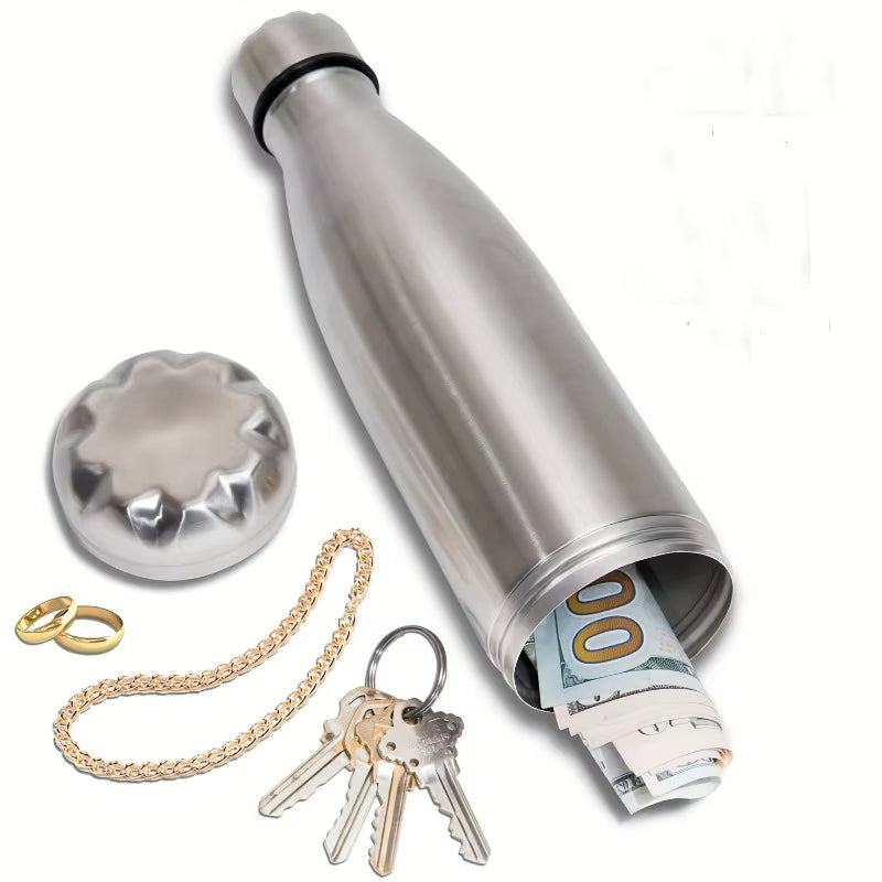 Stainless Steel Thermal Secret Storage Bottle Safety Case for Jewelry Cash Vacuum Insulated Water Cup with Hidden Compartment